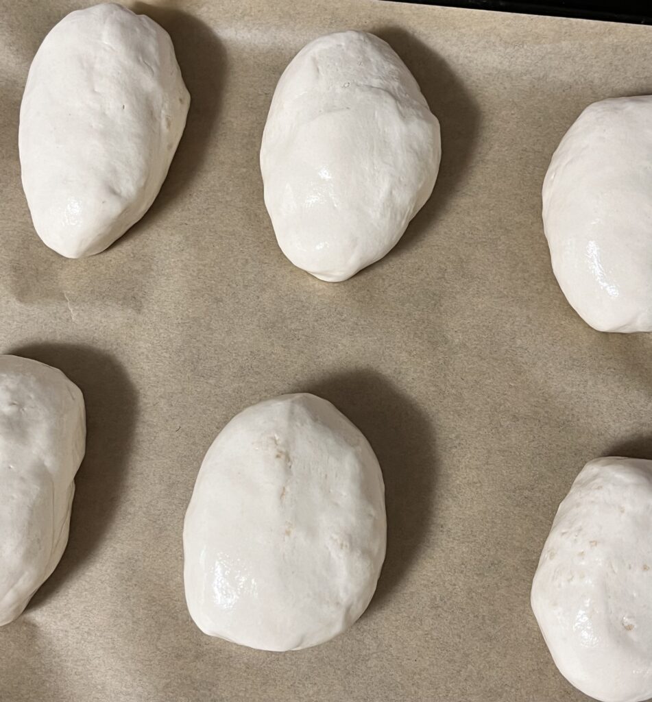 丸めた生地