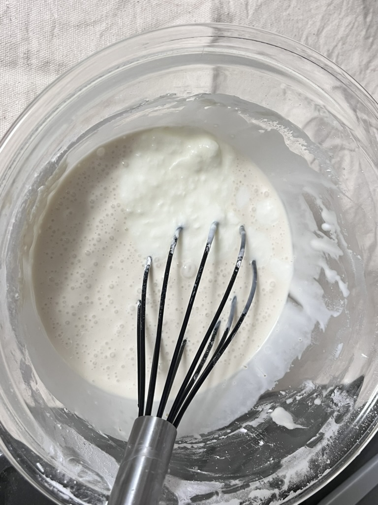 ヨーグルト・米油を加えた状態