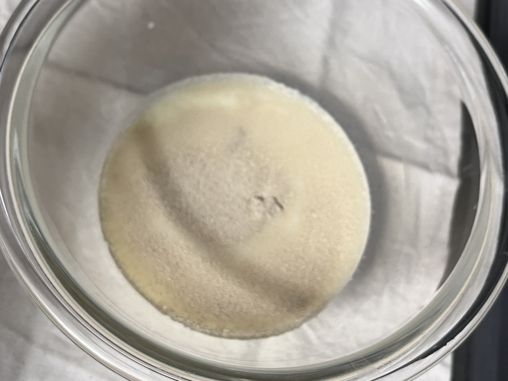 豆乳と水を合わせた状態