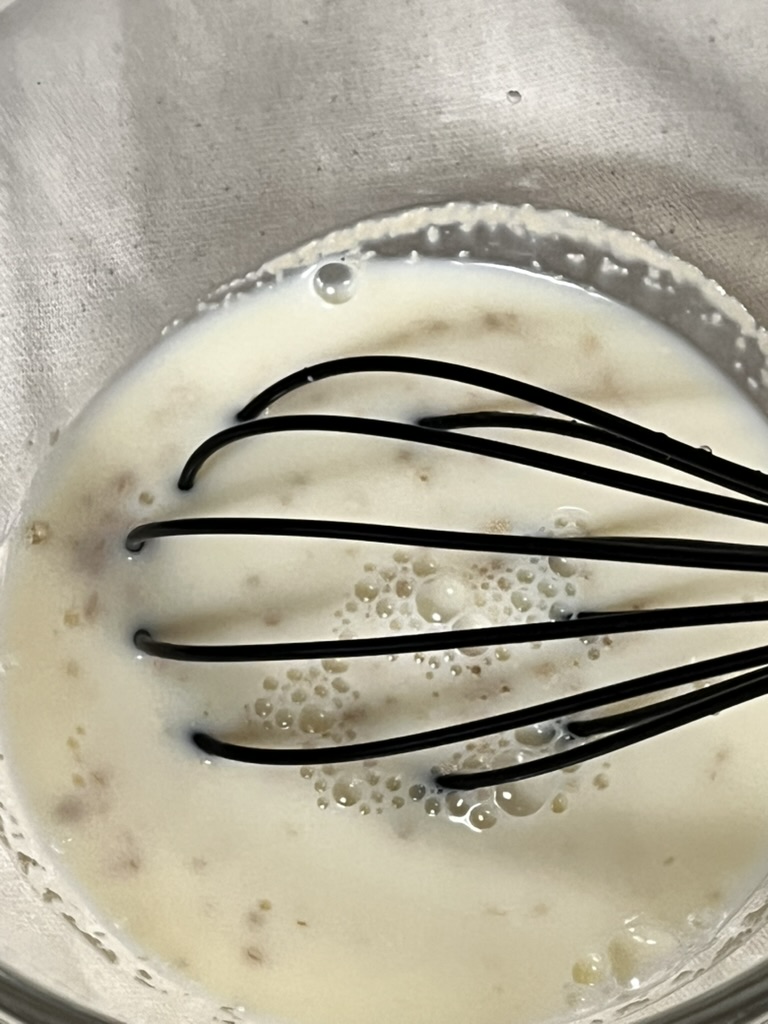 水分を加えた状態